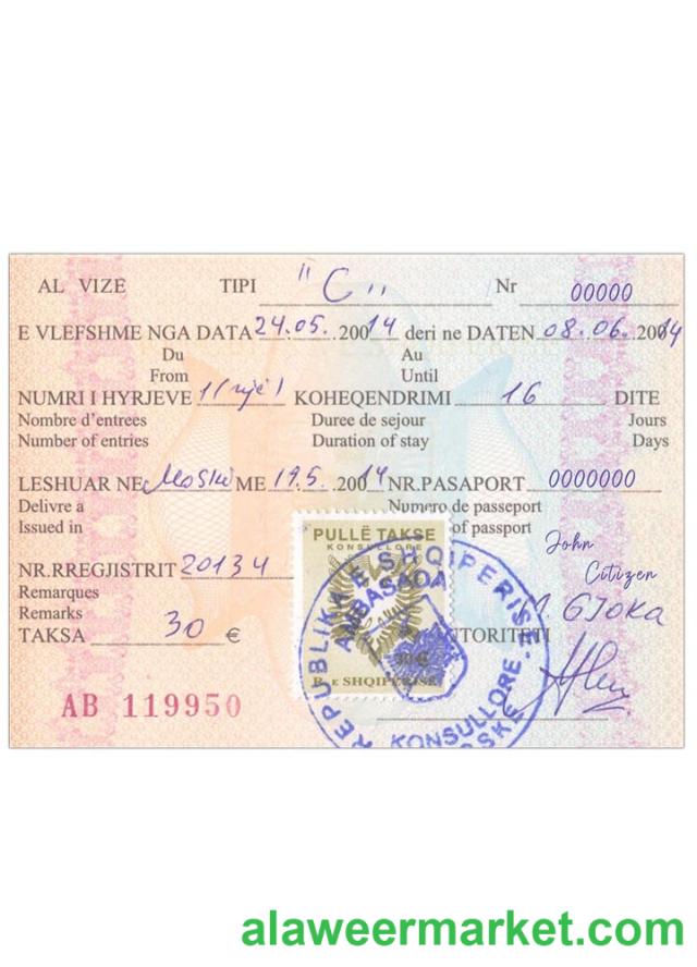 ALBANIA visa